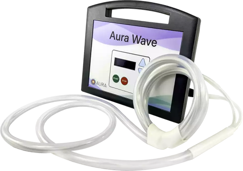 Aura Wave machine slanted view